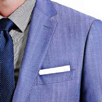 青紫色暗条纹西服上衣